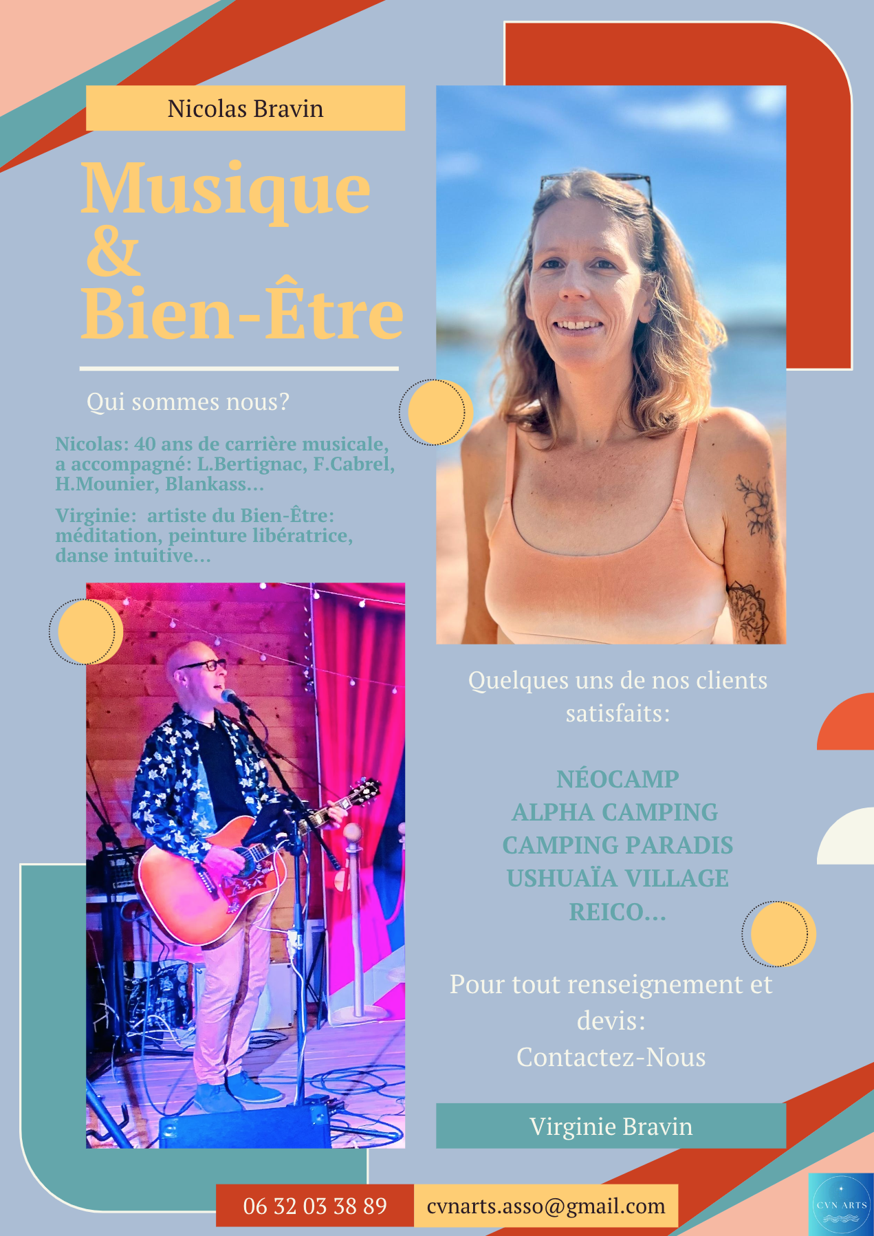 affiche présentation de l'atelier musique et bien-être, fédérez vos équipes séminaires d'entreprises