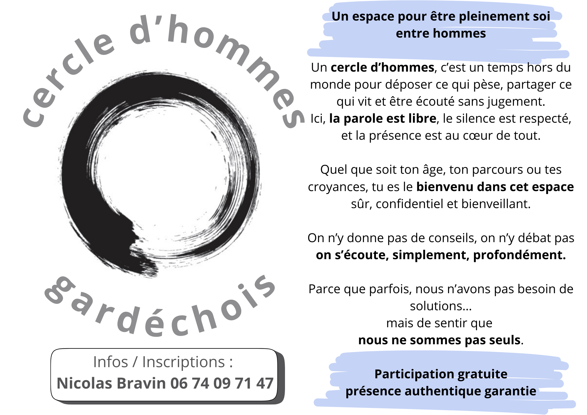 flyer cercle d'hommes