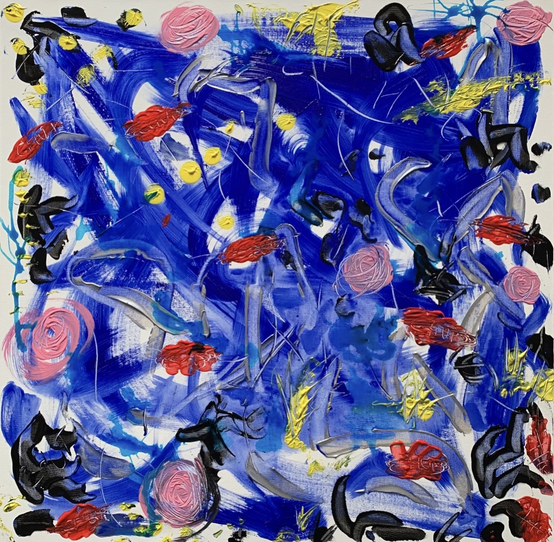 tableau, peinture de Virginie BRAVIN nommé Chut, peinture acrylique
